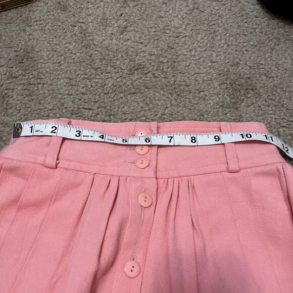 Vintage Prarie Aline Pink Skirt Cottage Core XS Cotton Feminine Coquette Twee - Picture 13 of 16